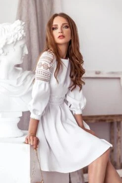 Robe Courte Vintage À Manches Bouffantes -Mode Bohème Soldes 13154731241 1706652450 7b980269 f92d 4579 9d9c e9c245af7e3e