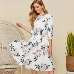 Robe De Cérémonie Bohème À Fleurs Blanches -Mode Bohème Soldes 20762456600 371148073 292e9042 8021 411c b0c6 1fd085ffb963