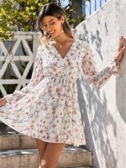 Robe Hippie À Fleurs Blanches -Mode Bohème Soldes 3 bb08b54c 4b49 4d95 b361 159f8b1899ba