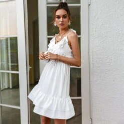 Robe Courte Bohème Blanche À Volants -Mode Bohème Soldes 786278847552159744 b1cd1ef6 36bc 4e33 ad8b d1c83215af34