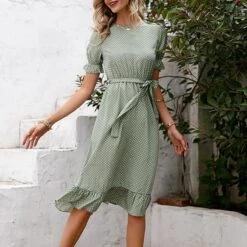 Robe Vintage Vert Sauge -Mode Bohème Soldes 808382210984902656 de32c6fc 4c0c 4d67 ae7b 70483d772c56