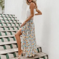 Jupe Bohème À Fleurs Fendues -Mode Bohème Soldes 819293542668042240 d094ebeb c019 457d 8dc9 267056f8b38b