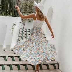 Jupe Bohème À Fleurs Fendues -Mode Bohème Soldes 819293542806454272 c26c2c87 5d69 49f2 859f 18390a118166