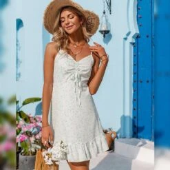 Robe Blanche Décontractée De Printemps -Mode Bohème Soldes 822461740372459520 6e456bb3 5068 4131 b8b8 f09d682294b2