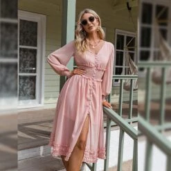 Robe Bohème Rose Avec Manches -Mode Bohème Soldes 836256572068855808 3bb2d596 73c8 4416 8ed4 1251a6429d7c