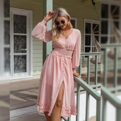 Robe Bohème Rose Avec Manches -Mode Bohème Soldes 836256574686101504 9adb2f2a cd4d 43e3 81b9 b12d3e3bbc84