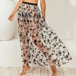 Jupe Longue Trasnparente De Plage -Mode Bohème Soldes 871052023817043968 2610bd3e ab52 4aad bfea 71449032061d