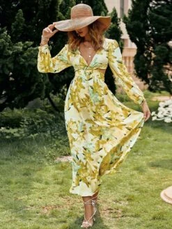 Robe Bohème Verte À Manches Bouffantes -Mode Bohème Soldes 915262418186141696 7d51b3ac bc74 4ed4 a46c d0f7e289ed16