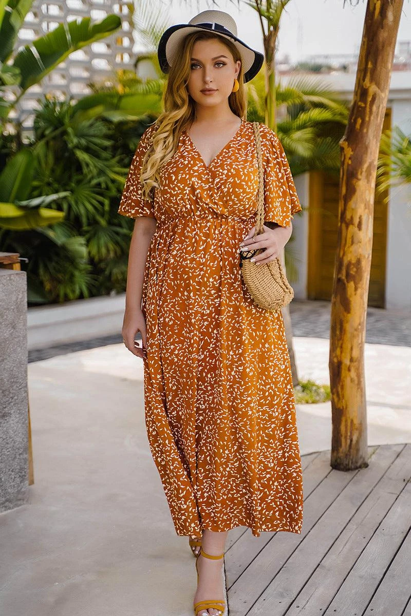 Robe Longue Bohème Jaune 6 Robe Longue Bohème Jaune – Image 4