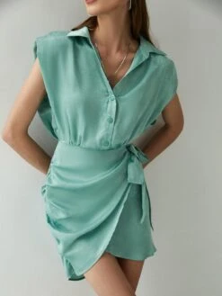 Robe En Satin À Manches Courtes -Mode Bohème Soldes 931199628521504768 925c9b5f d3ce 4fd0 98f5 5de864adfcbd