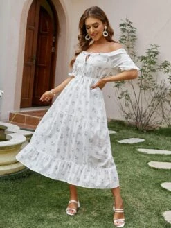 Robe Vintage À Épaules Décolletées -Mode Bohème Soldes 933370585390514176 f8a6b366 5797 4b66 9994 26e7e5f2d959