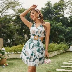 Robe Courte À Fleurs Vertes 13 Robe Courte À Fleurs Vertes -Mode Bohème Soldes 943495748253646848 95d75af9 854f 4033 a877 70f017815eb9