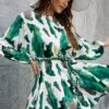Robe Courte Bohème D'Automne -Mode Bohème Soldes Autumn Boho Green Short Dress Floral Clothes b11fa0f5 5bcb 4176 922e 3872ed1f6106