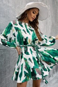 Robe Courte Bohème D'Automne