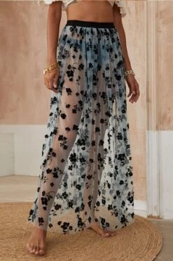 Jupe Longue Trasnparente De Plage