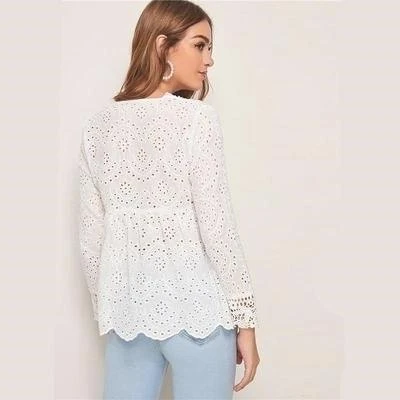 Blouse Blanche Hippie Chic 4 Blouse Blanche Hippie Chic – Image 2