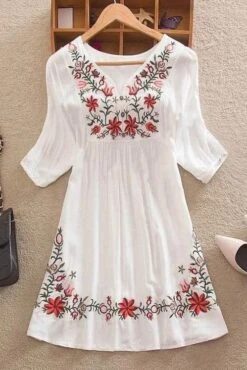 Blouse Bohème Brodée