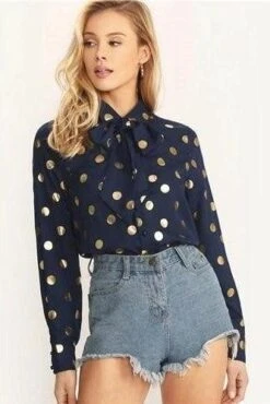 Blouse Brodée Bleue