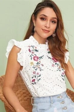 Blouse Hippie Chic Blanche