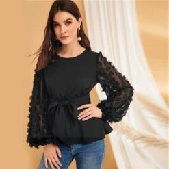 Blouse Style Bohème Noire -Mode Bohème Soldes Blouse Style Boh C3 A8me noire pas cher
