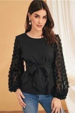 Blouse Style Bohème Noire
