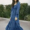 Robe Bohème Bleue Avec Manches -Mode Bohème Soldes Blue Boho Dress With Sleeves Boho cd0e437d 4f4b 4f76 9784 ff2677d56ffb