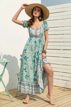 Robe Taille Haute Style Bohème