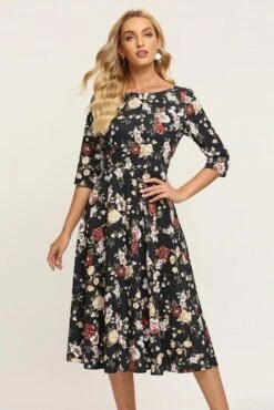 Robe À Fleurs D'Automne Bohemuan