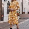Robe Bohème Chic Jaune