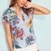 Boho Floral Blouse