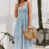 Robe Bohème Bleu Poussière -Mode Bohème Soldes Dusty Blue Boho Dress Gypsy 61fc24bd 1666 43f4 b272 1f8f32ae9902