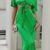Robe De Plage Verte Flashy