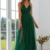 Robe De Cérémonie Vert Laque
