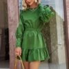 Robe Bohème Verte Manches Lanterne -Mode Bohème Soldes Green Boho Dress Lantern Sleeves Hippie 46203dfb 6a27 40fb 91f7 d16dae77c2ad