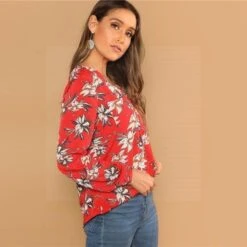 Haut Rouge Bohème -Mode Bohème Soldes Haut Rouge Boh C3 A8me luxe0