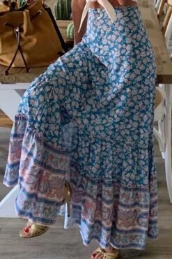 Jupe Longue À Fleurs Hippie
