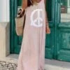 Robe Longue Rose Hippie -Mode Bohème Soldes Hippie Pink Maxi Dress Pattern fb3fd00e c0c2 478a a0a4 3c2e60147dd3