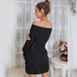 Robe Courte Noire À Épaules Décolletées -Mode Bohème Soldes O1CN010Kcqsx1l7cjJEzeHi 2210538694772 0 cib 9fd0b97f aaa5 4ba7 bcb0 f11c06598919