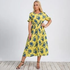 Robe Fleurie Jaune A- Line -Mode Bohème Soldes O1CN019K60zT1sA6Bu818GA 2206374565725 0 cib bdb8834a a9e5 45e6 8ef4 bbb29cc327f4