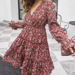 Robe Courte À Manches Longues Rouge -Mode Bohème Soldes O1CN01Hqlmct1IrllujDJtB 1007700947 0 cib 5c10caea 53d6 4c79 927d acc4cd6b398b
