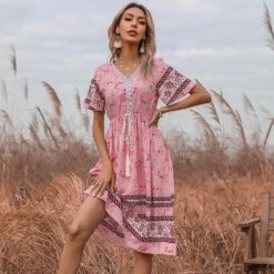 Robe De Campagne À Fleurs Roses -Mode Bohème Soldes O1CN01z0mW1l2FsHVV6kDdZ 2502018935 0 cib f82bcdc4 e58d 403e b3eb 3220f5d54293