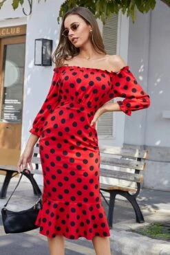 Robe À Pois Rouges