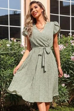 Robe Verte Style Été