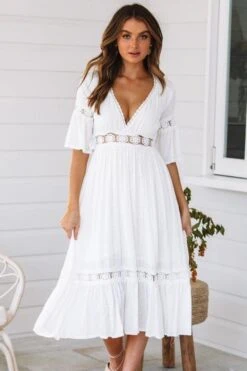 Robe Bohème Blanche Maxy