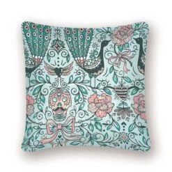 Coussin Bohème <br />Vert Bleu