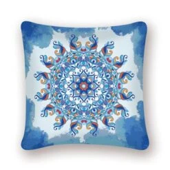 Coussin Bleu <br />Bohème