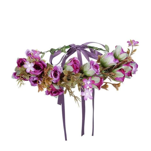 Couronne De Fleurs <br />Violette 3 Couronne De Fleurs <br />Violette