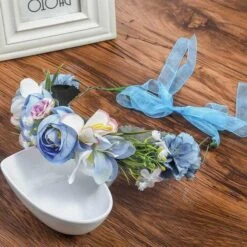 Couronne De Fleurs <br />Baptême Fille