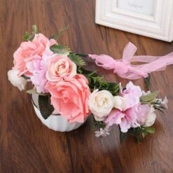 Couronne De Fleurs <br />Mariage Rose