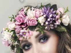 Couronne De Fleurs <br />Violettes Mariage -Mode Bohème Soldes product image 885274247